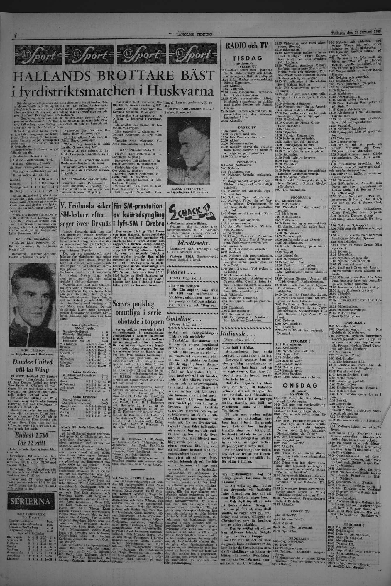 Laholms Tidning Tisdag 19 januari 1965, sida 6
