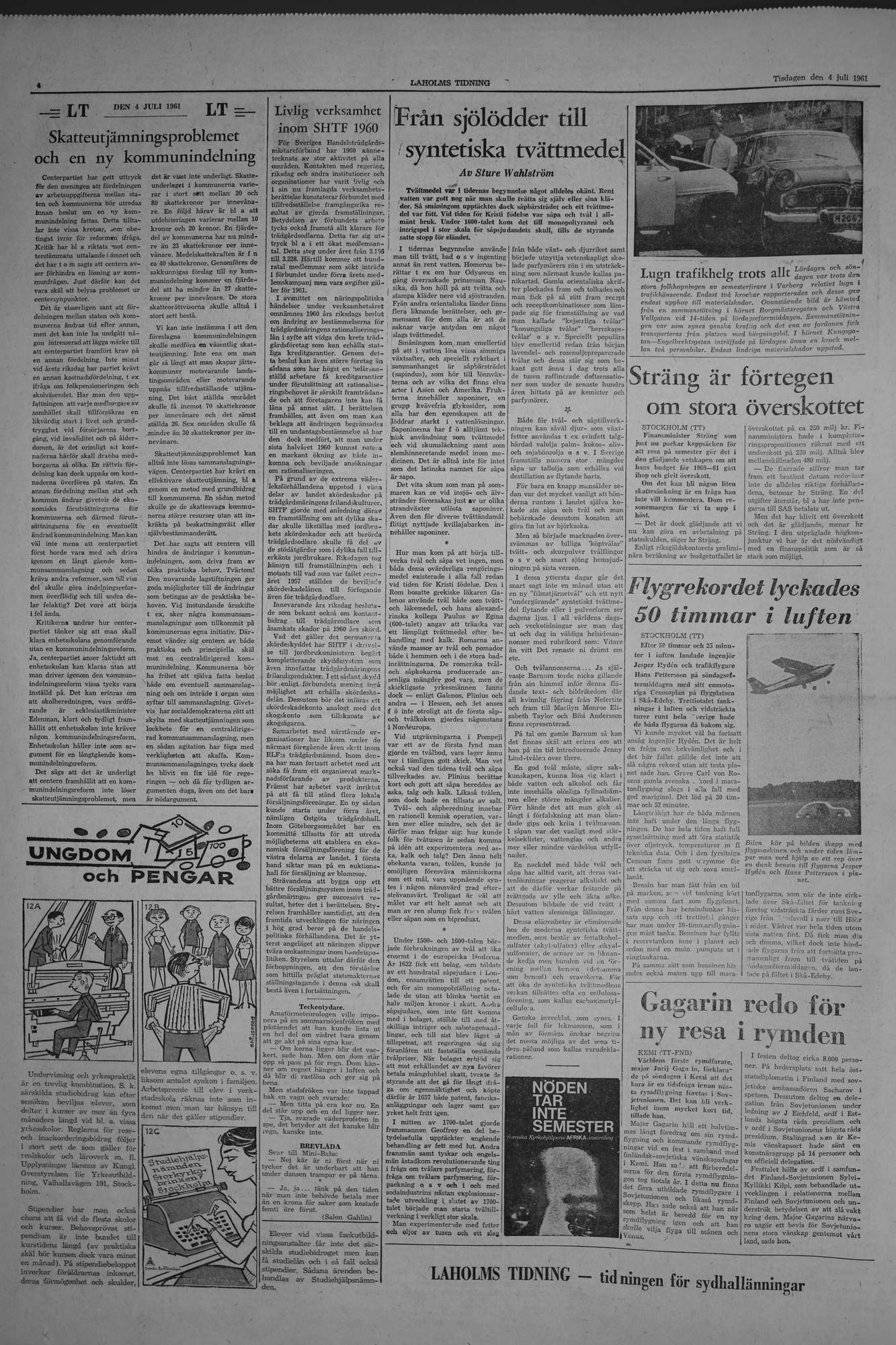 Laholms Tidning Tisdag 4 juli 1961, sida 4