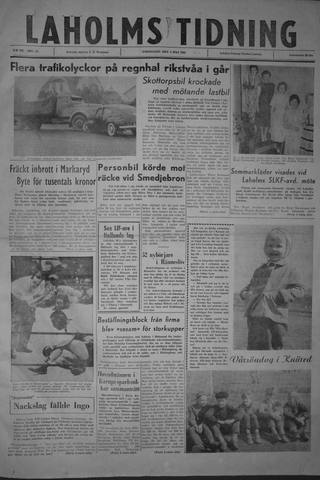 Förstasidan, Torsdag 4 maj 1961