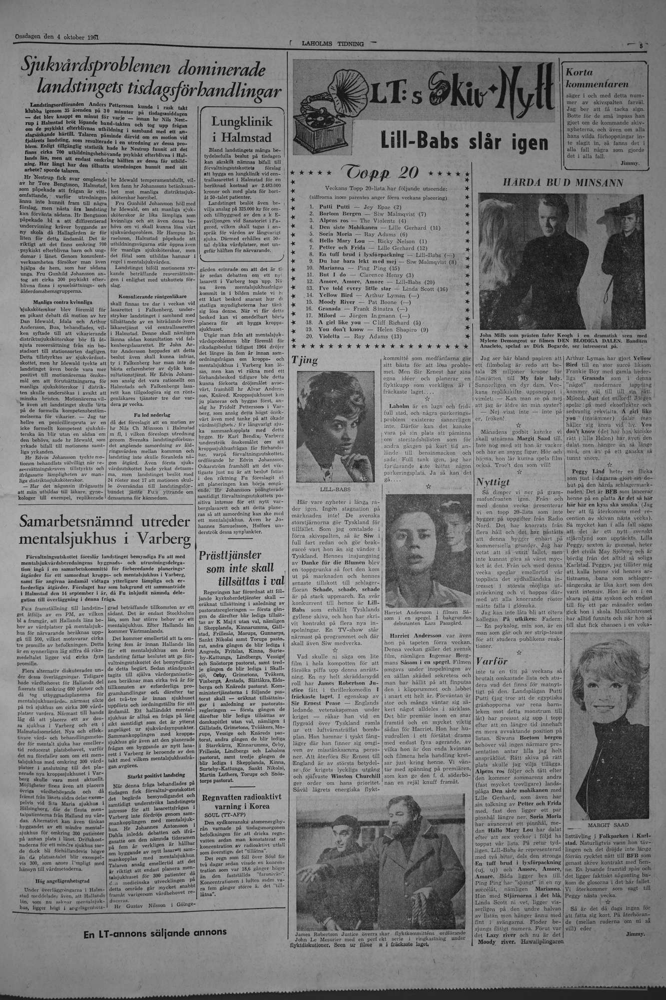 Laholms Tidning Onsdag 4 oktober 1961, sida 5