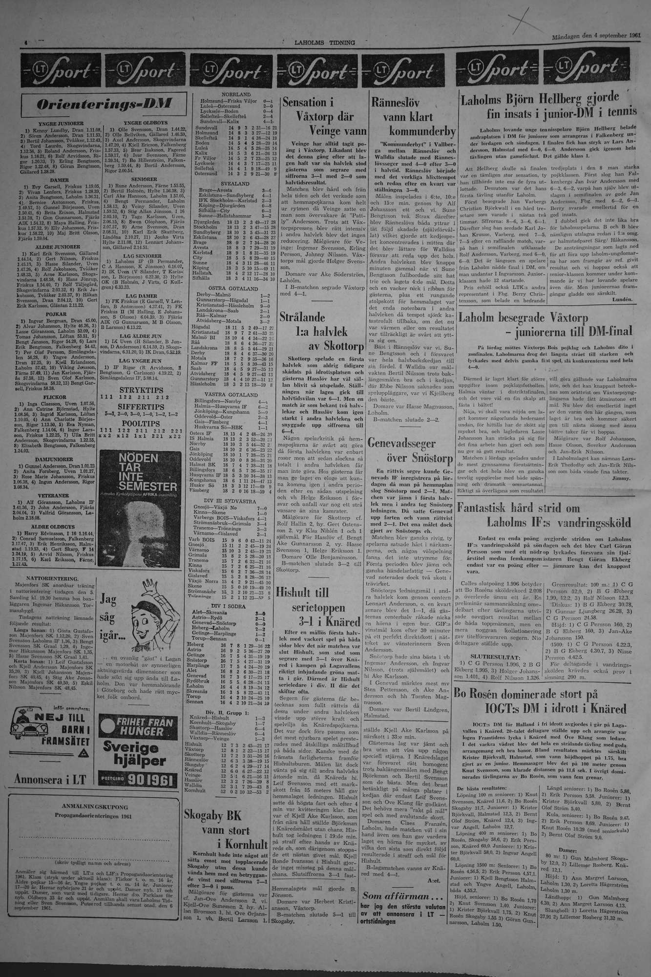 Laholms Tidning Måndag 4 september 1961, sida 3