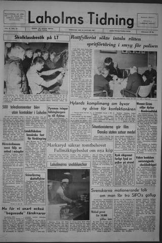 Förstasidan, Onsdag 20 januari 1965
