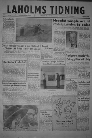 Förstasidan, Fredag 5 maj 1961