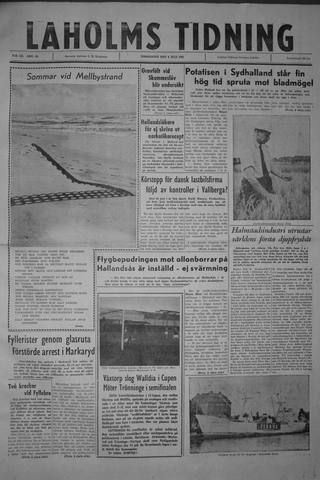 Förstasidan, Torsdag 6 juli 1961