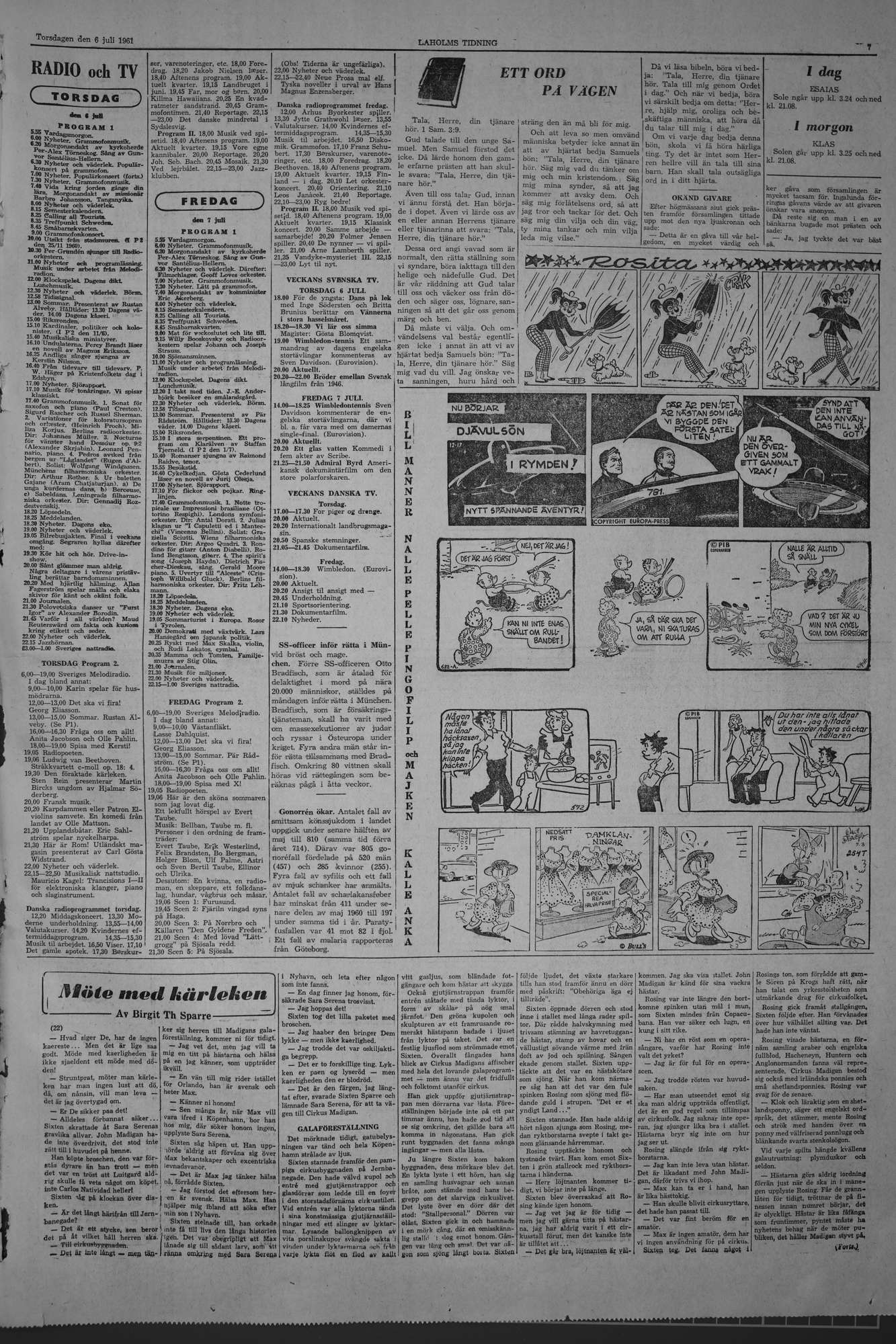 Laholms Tidning Torsdag 6 juli 1961, sida 7