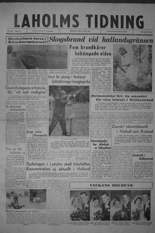 Förstasidan, Tisdag 6 juni 1961