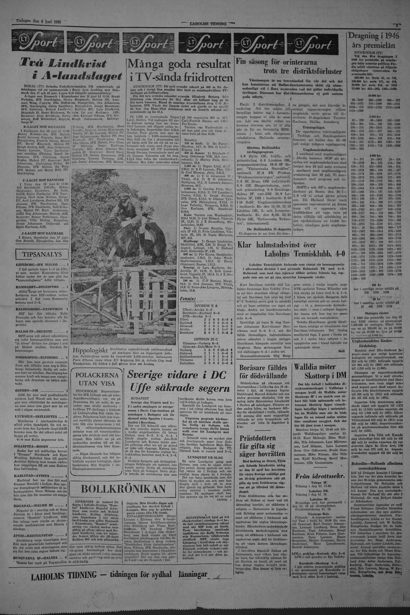 Laholms Tidning Tisdag 6 juni 1961, sida 5