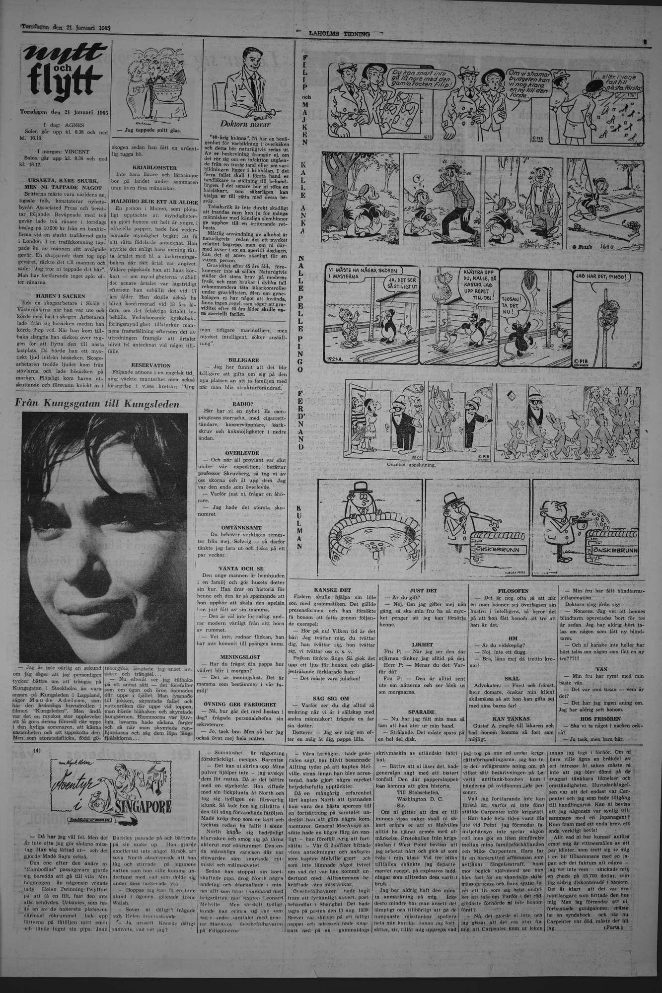 Laholms Tidning Torsdag 21 januari 1965, sida 5