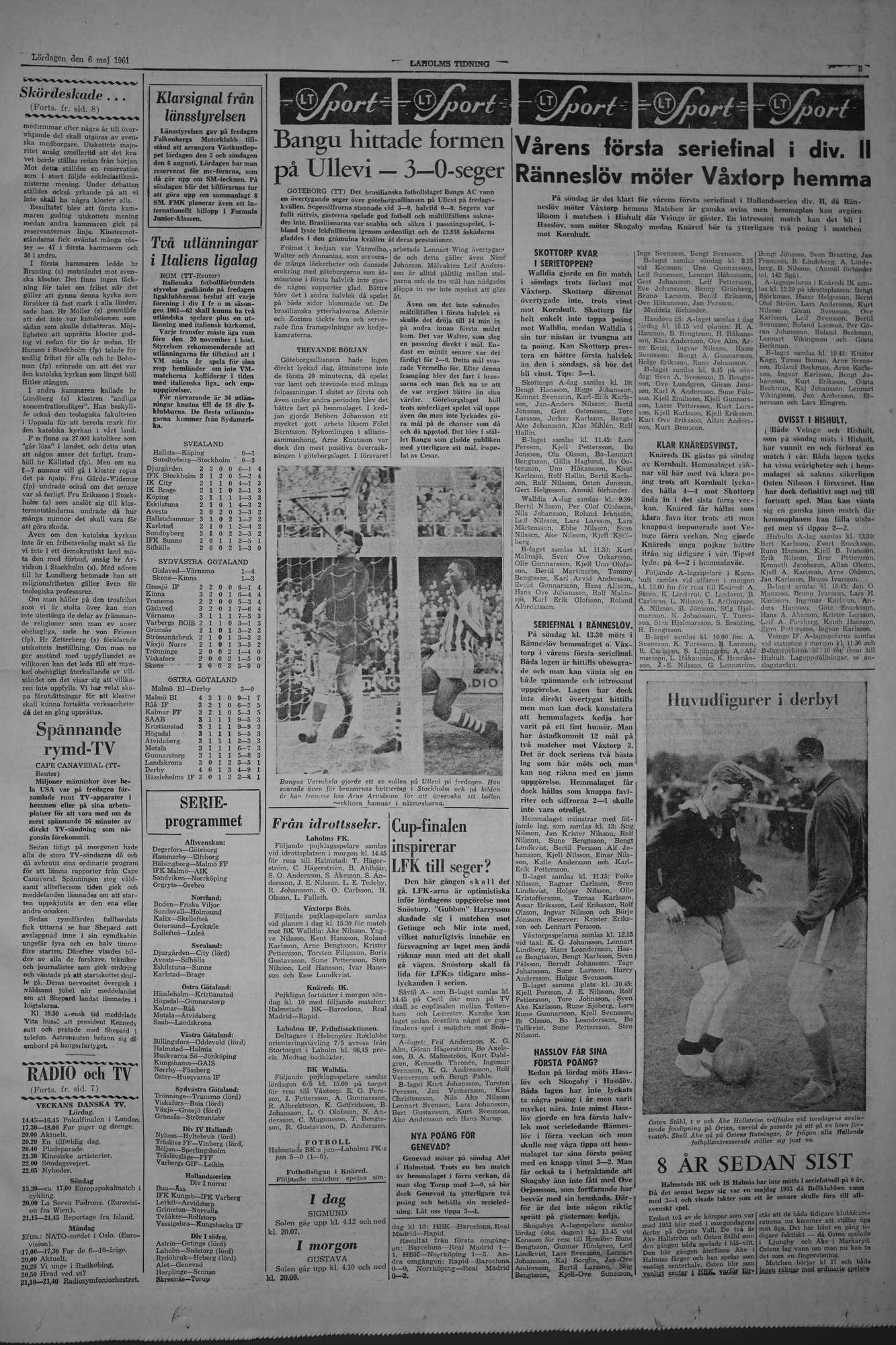 Laholms Tidning Lördag 6 maj 1961, sida 5