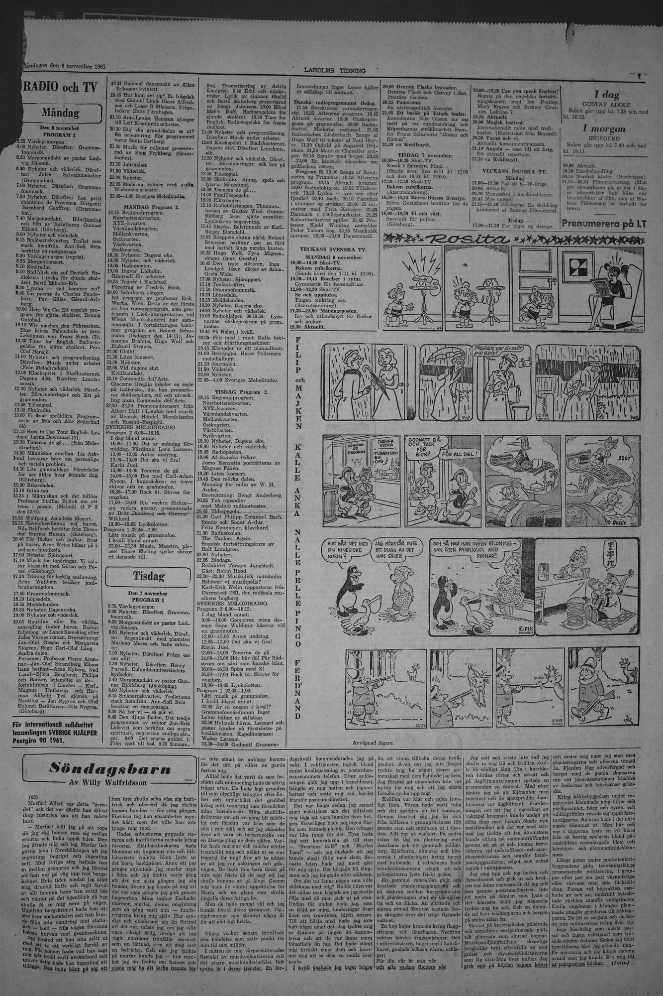 Laholms Tidning Måndag 6 november 1961, sida 7