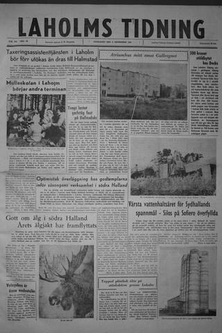 Förstasidan, Onsdag 6 september 1961