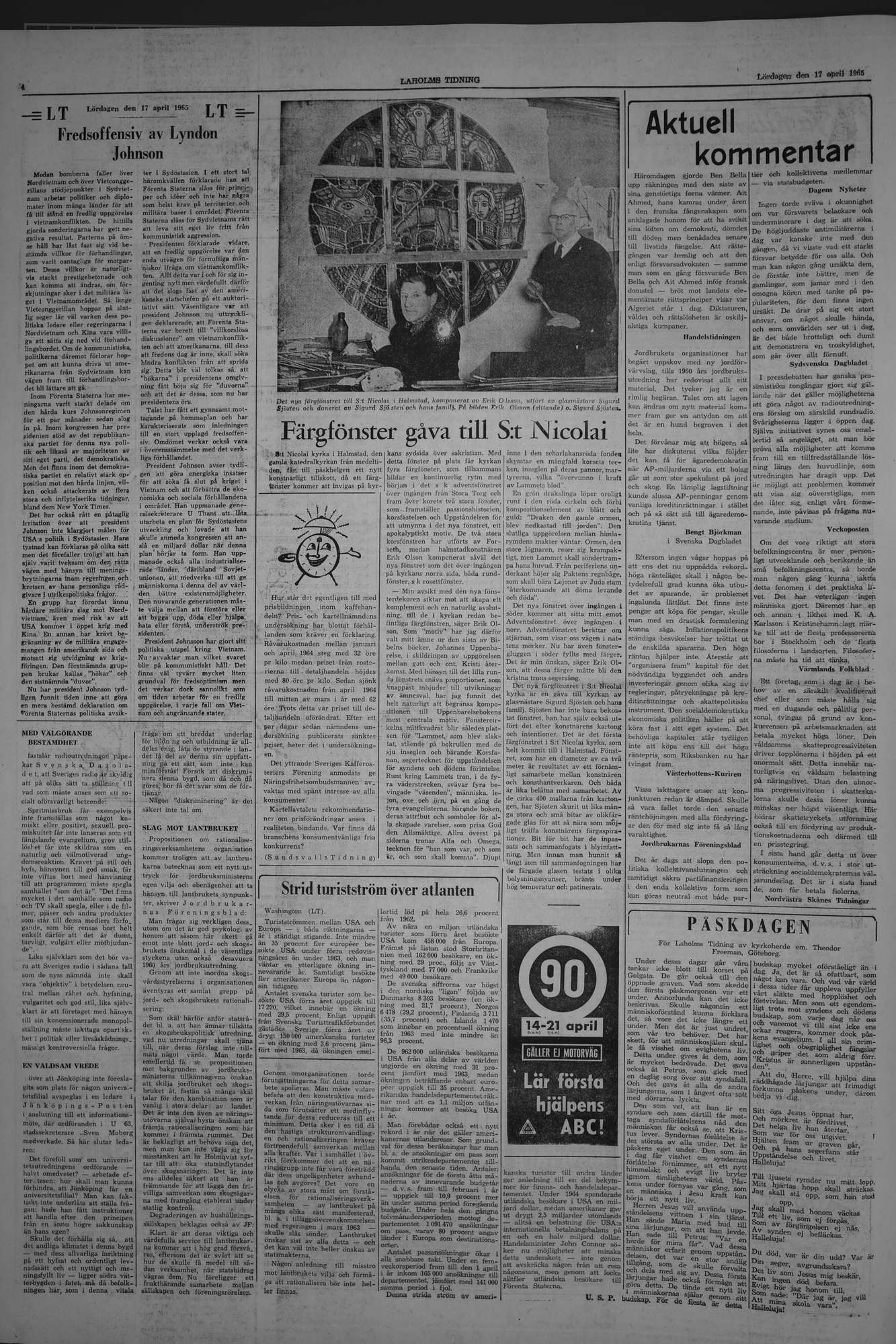 Laholms Tidning Lördag 17 april 1965, sida 4
