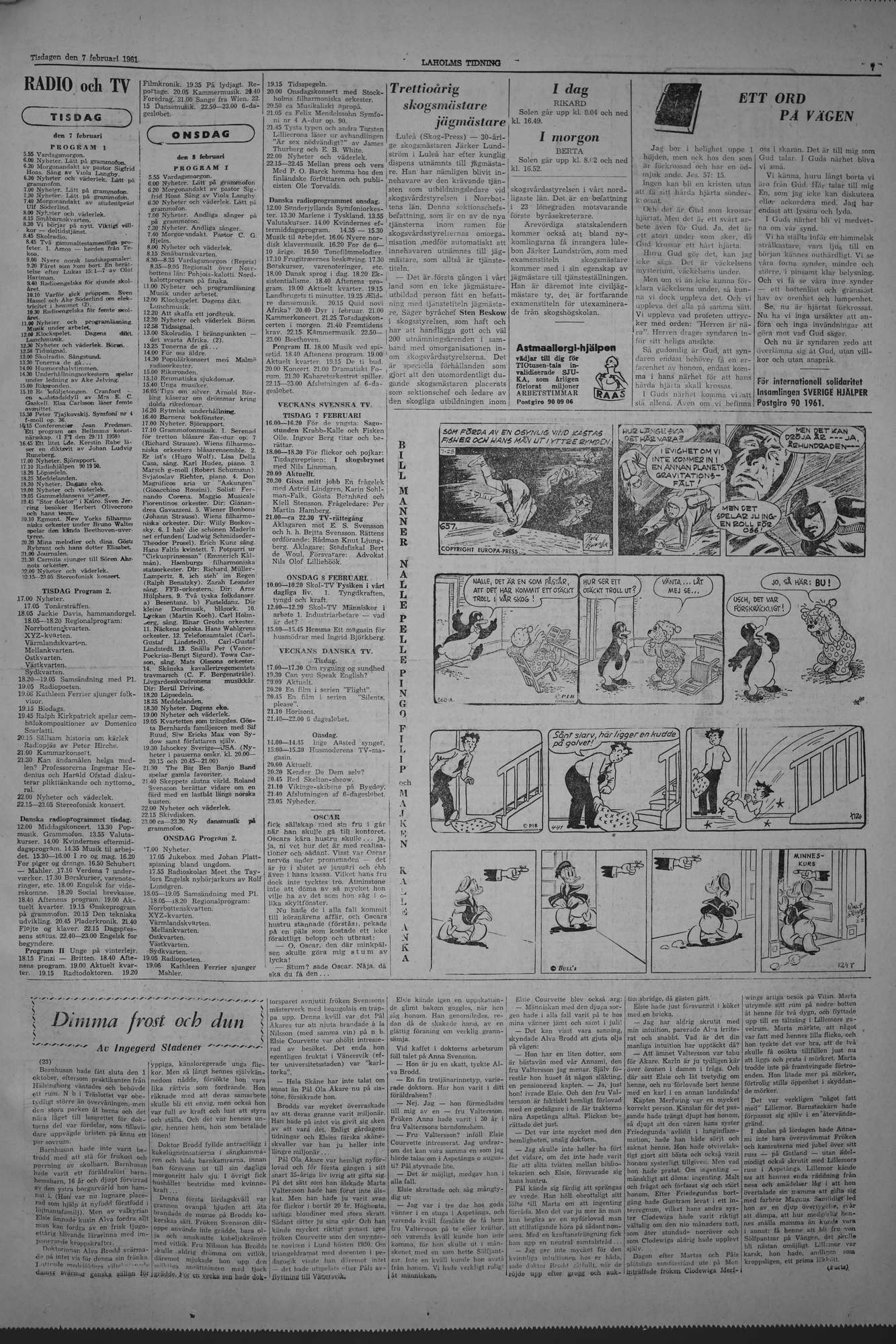 Laholms Tidning Tisdag 7 februari 1961, sida 7