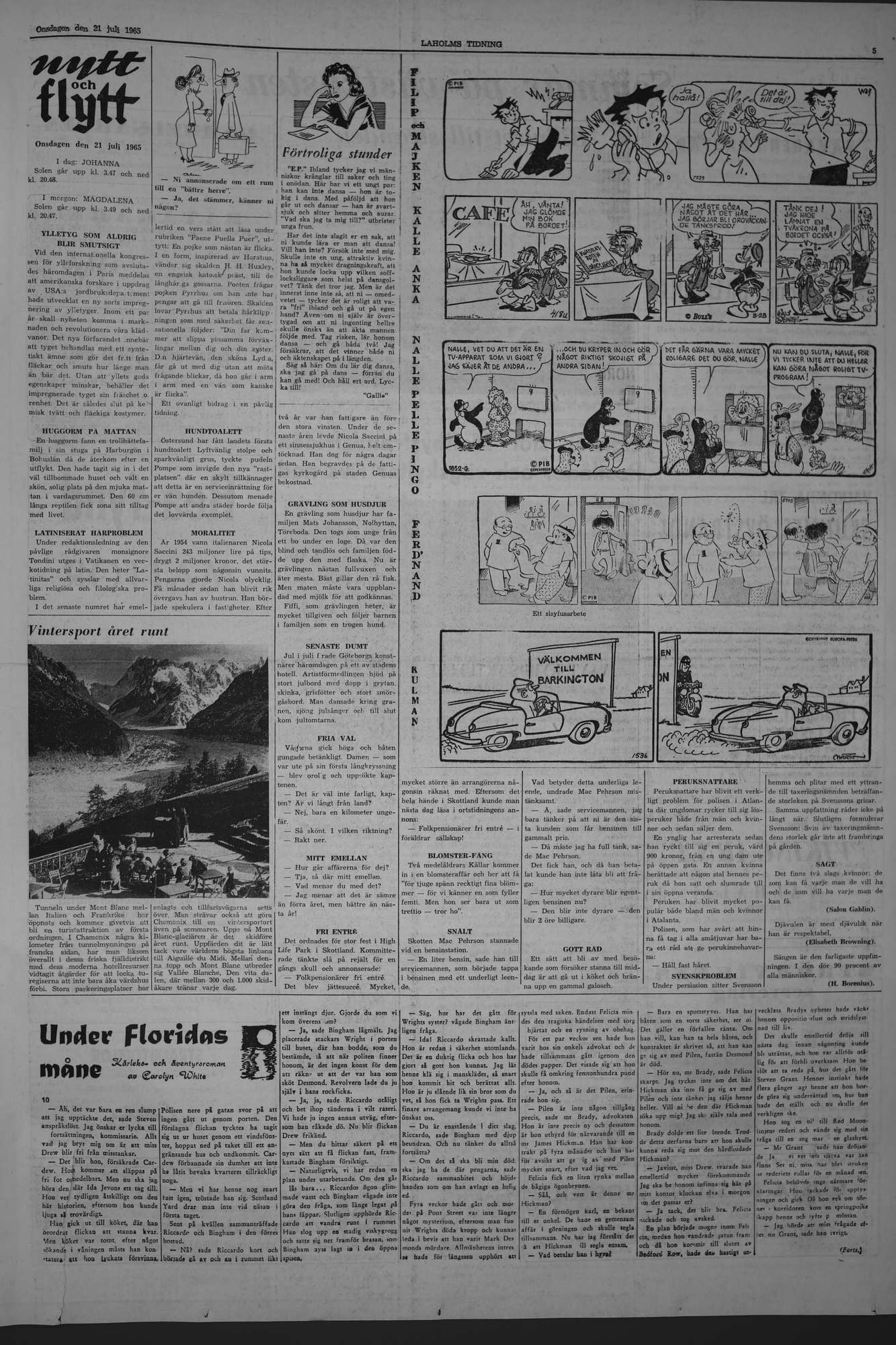 Laholms Tidning Onsdag 21 juli 1965, sida 5