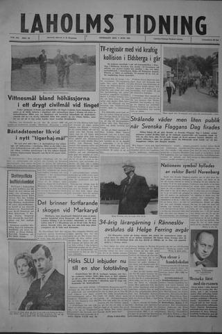 Förstasidan, Onsdag 7 juni 1961