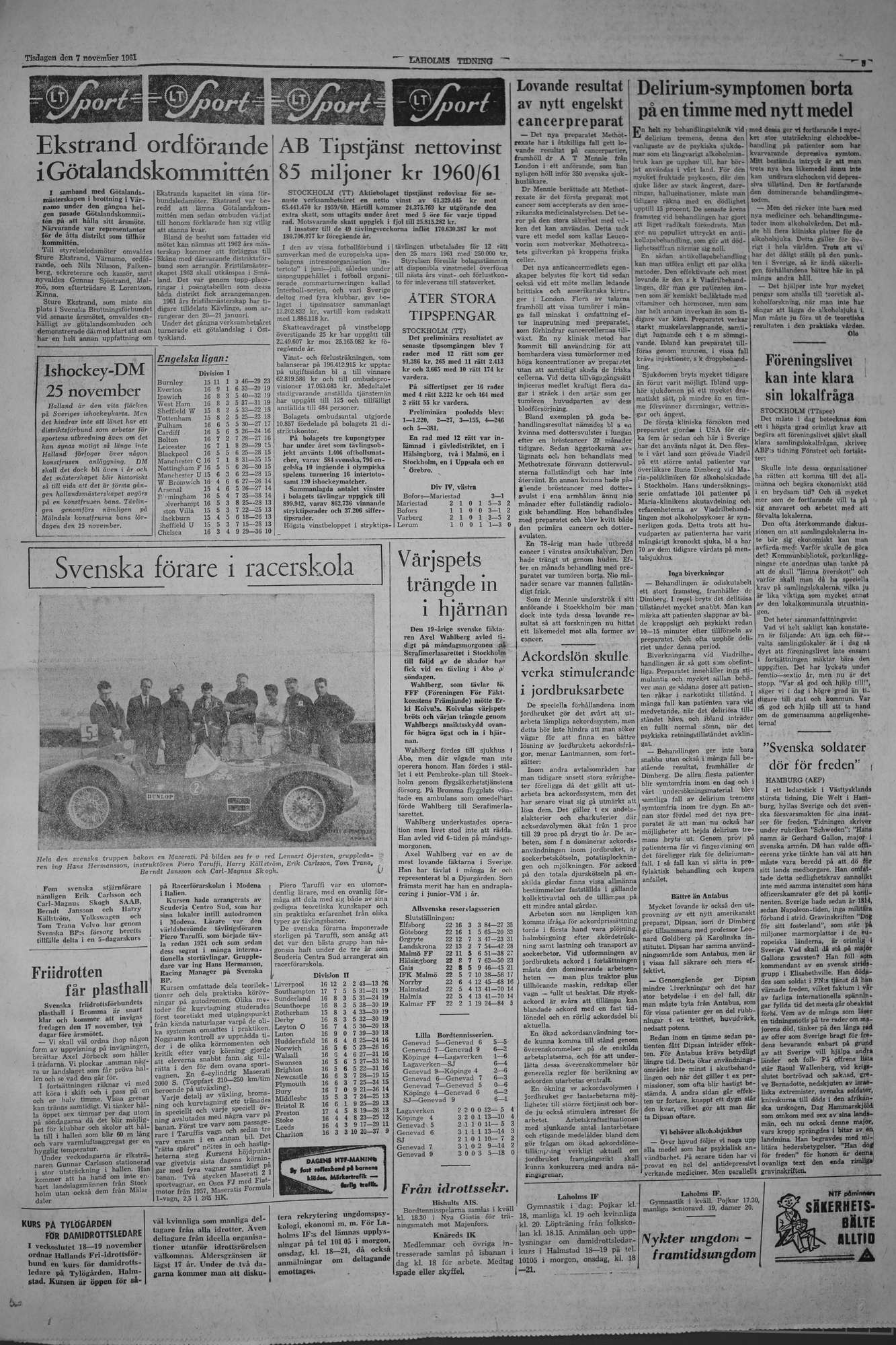 Laholms Tidning Tisdag 7 november 1961, sida 5