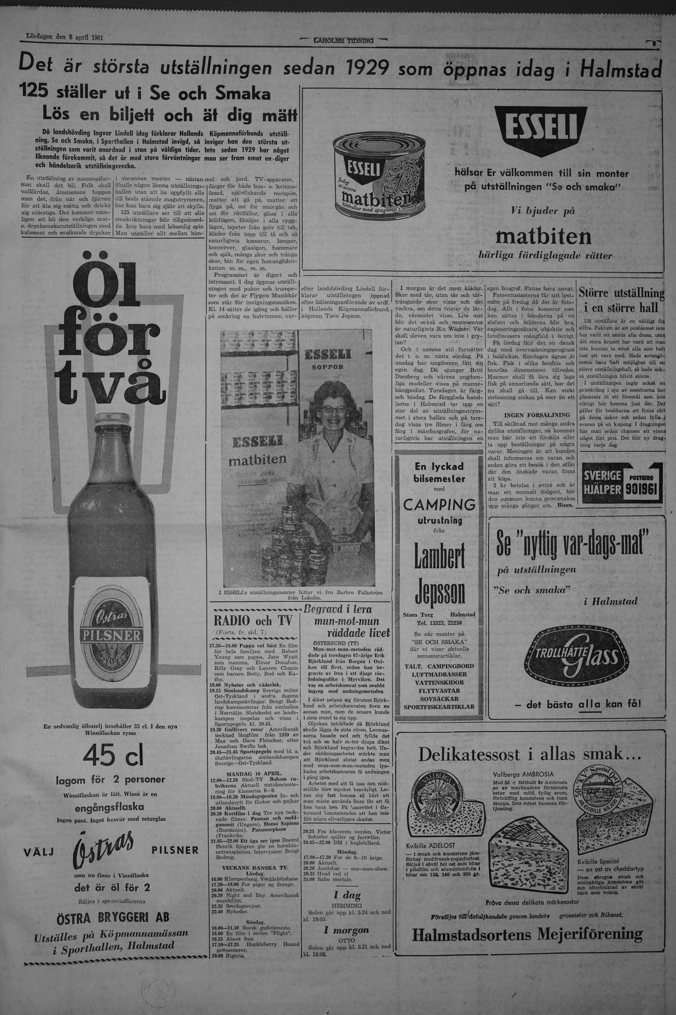 Laholms Tidning Lördag 8 april 1961, sida 5