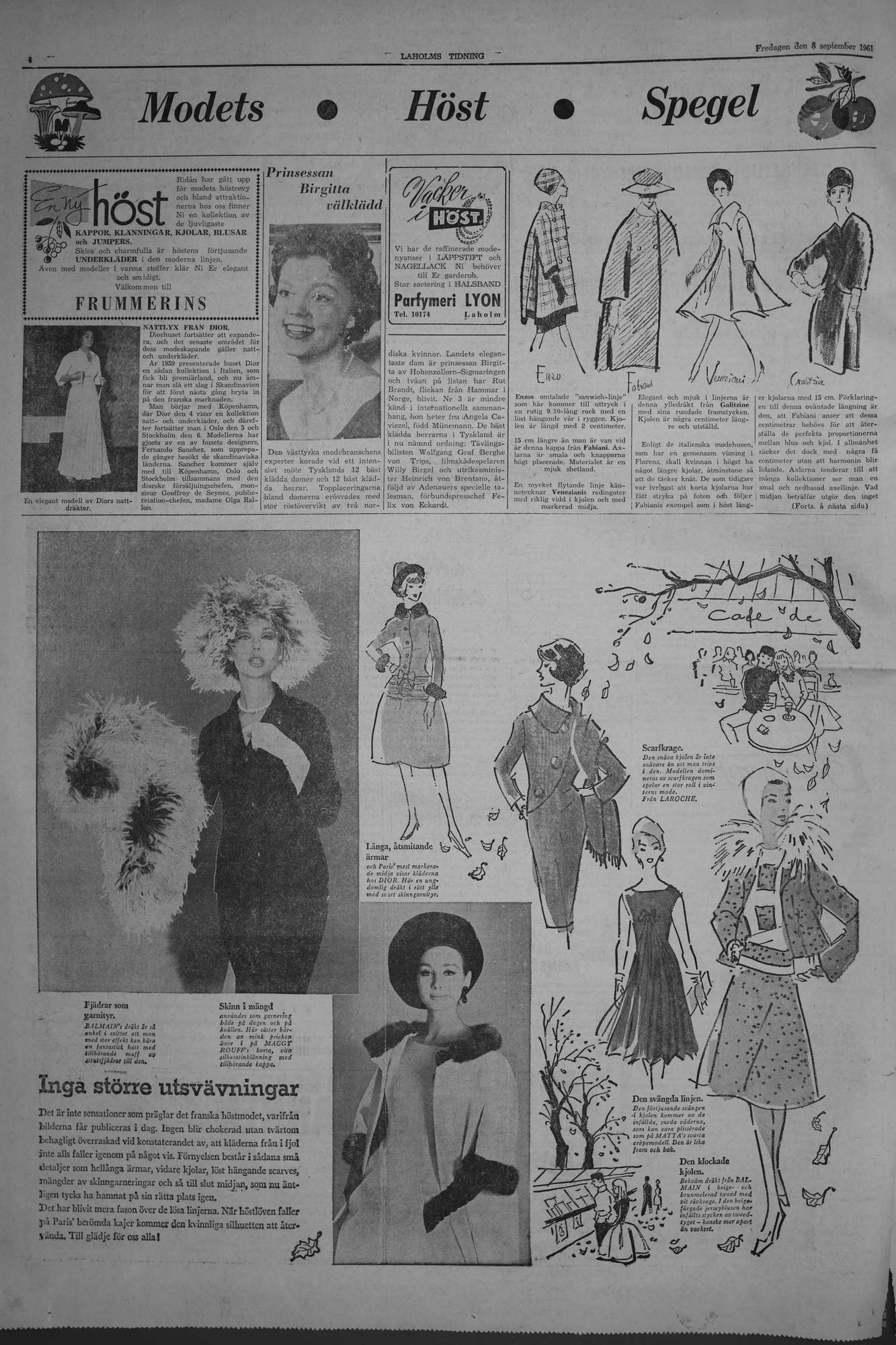 Laholms Tidning Fredag 8 september 1961, sida 4