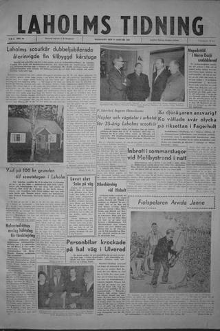 Förstasidan, Måndag 9 januari 1961