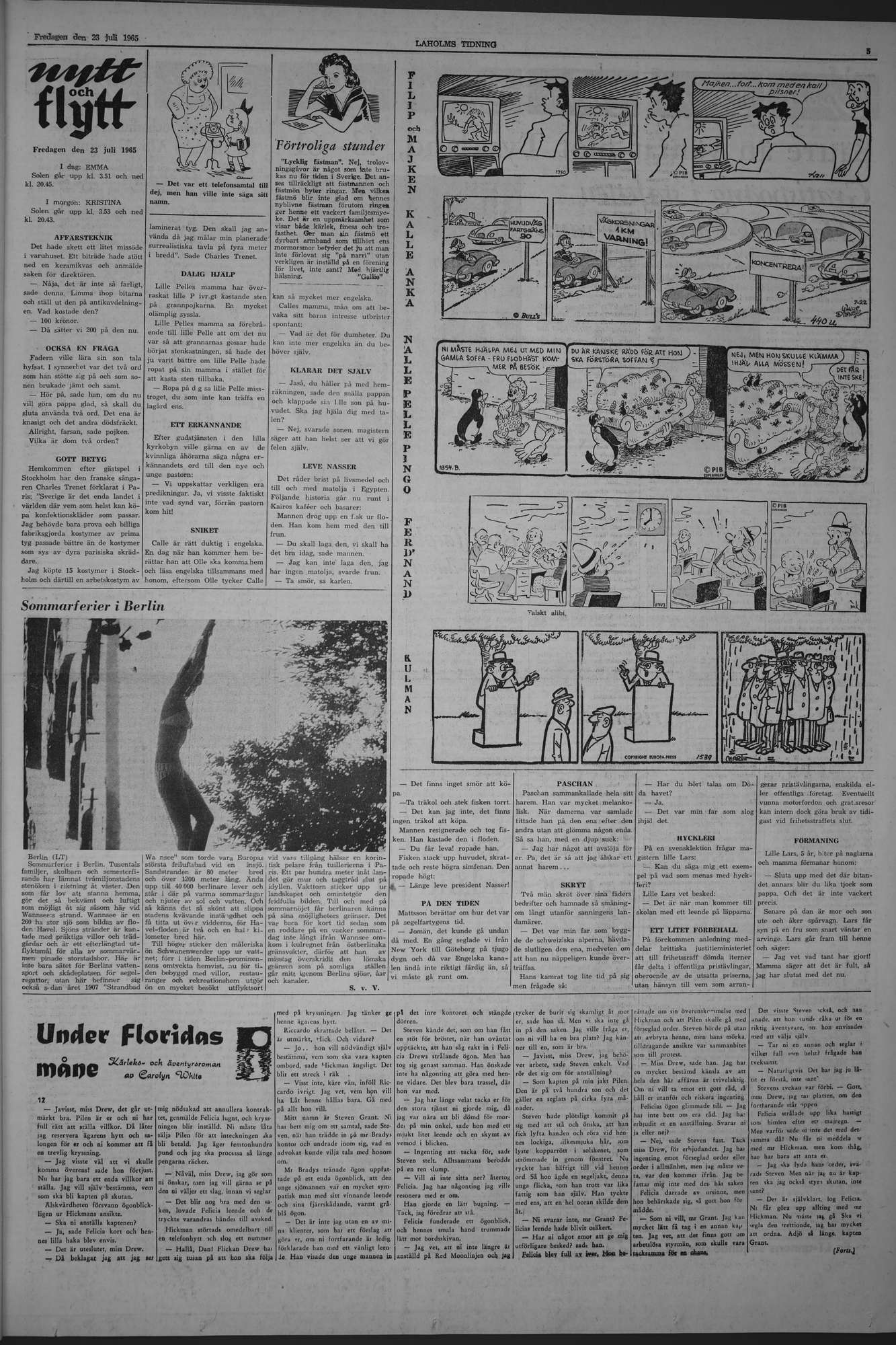 Laholms Tidning Fredag 23 juli 1965, sida 5