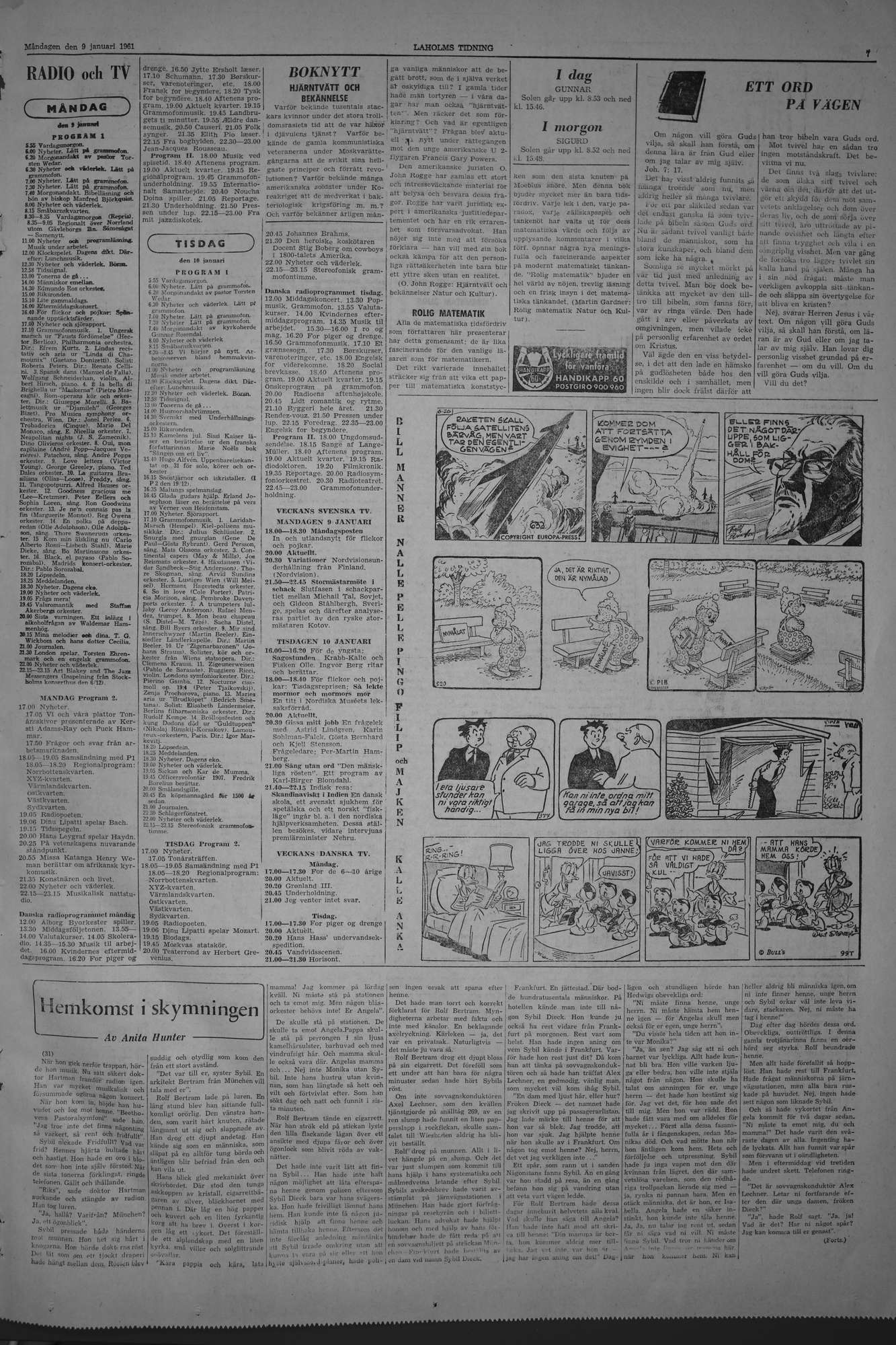 Laholms Tidning Måndag 9 januari 1961, sida 7
