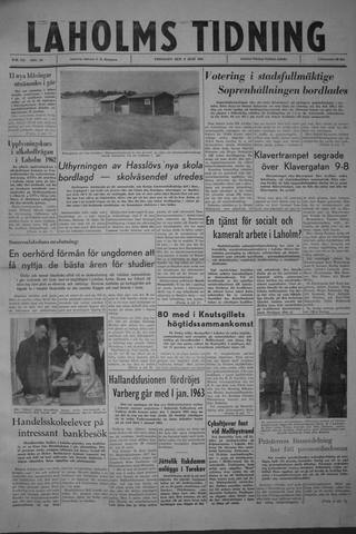 Förstasidan, Fredag 9 juni 1961
