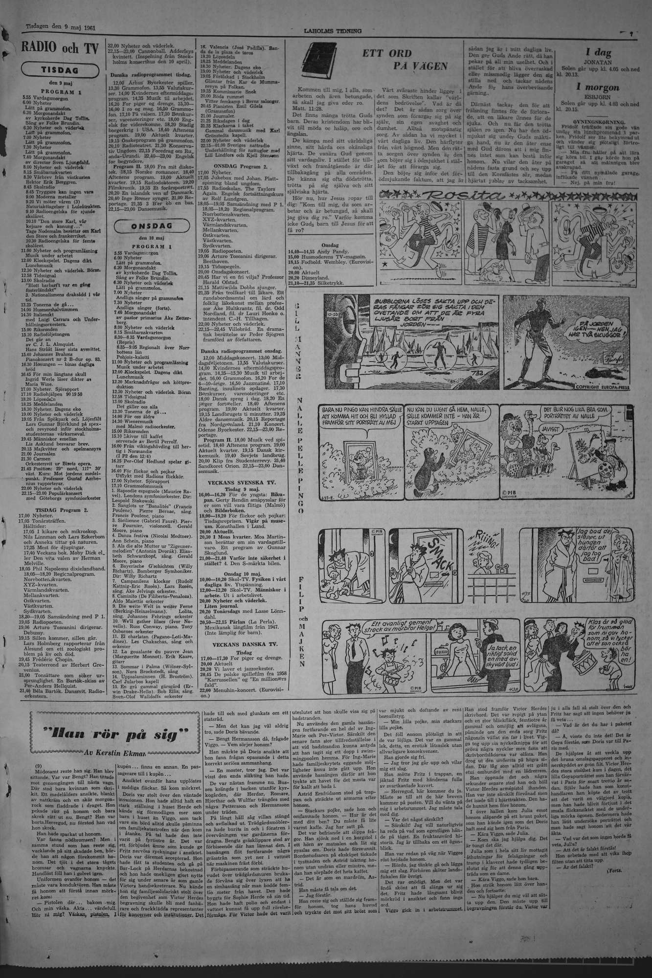 Laholms Tidning Tisdag 9 maj 1961, sida 7