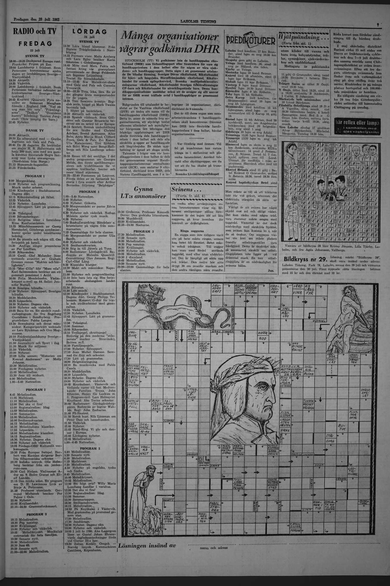 Laholms Tidning Fredag 23 juli 1965, sida 7