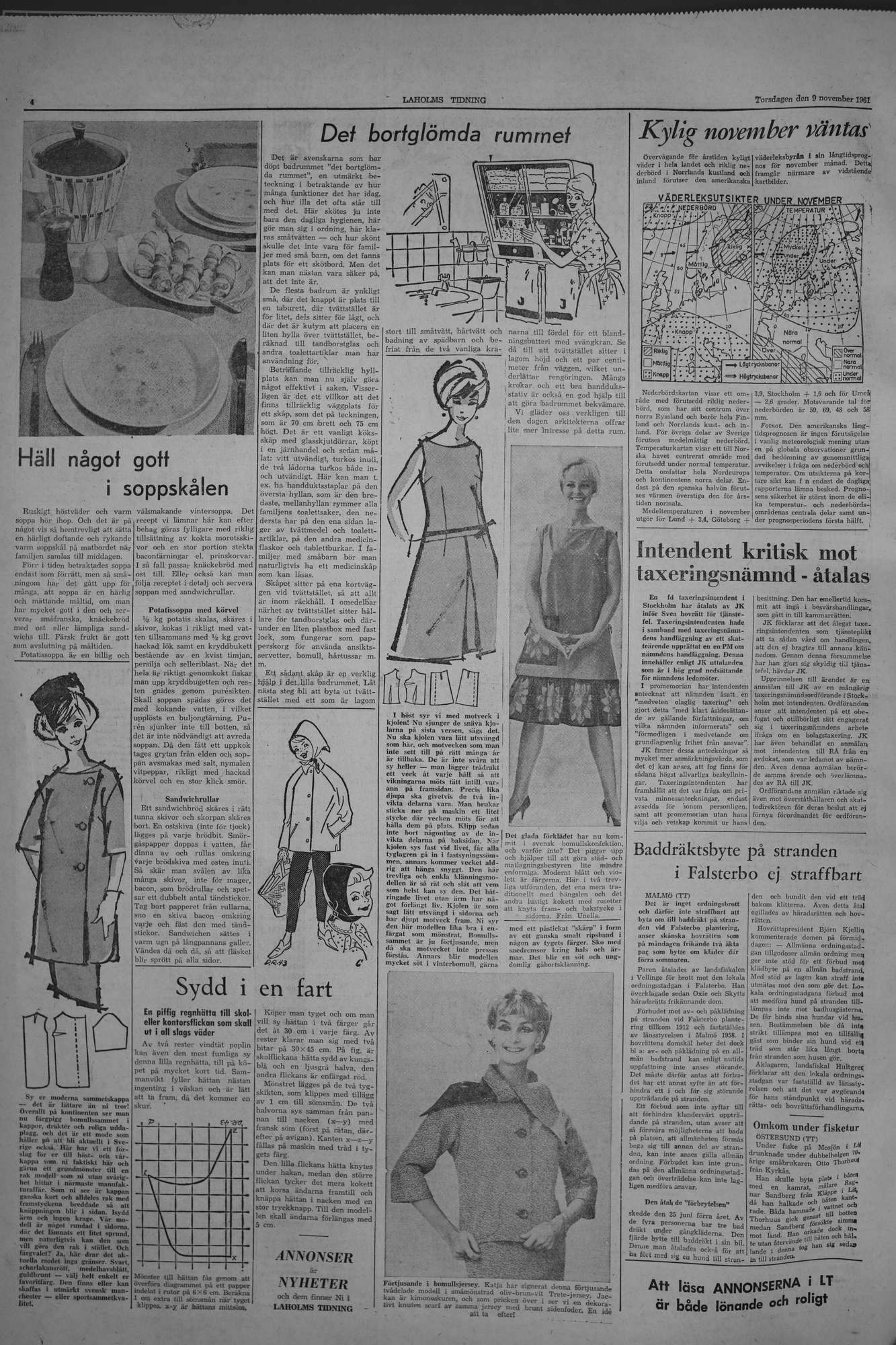 Laholms Tidning Torsdag 9 november 1961, sida 4