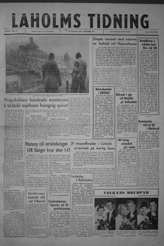Förstasidan, Måndag 9 oktober 1961