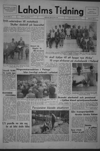 Förstasidan, Lördag 24 juli 1965
