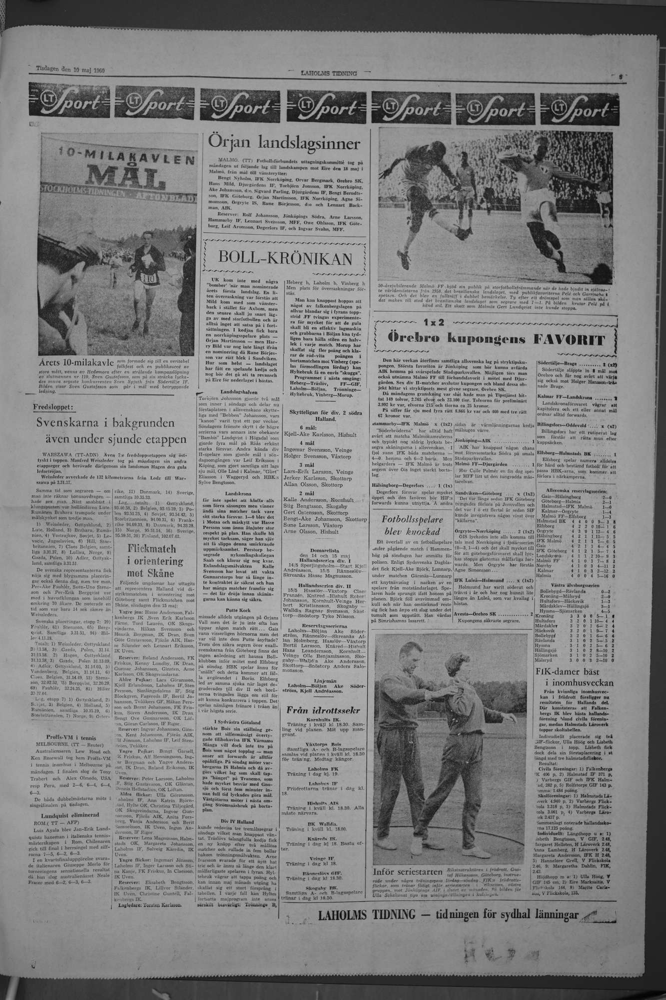Laholms Tidning Lördag 10 maj 1958, sida 5