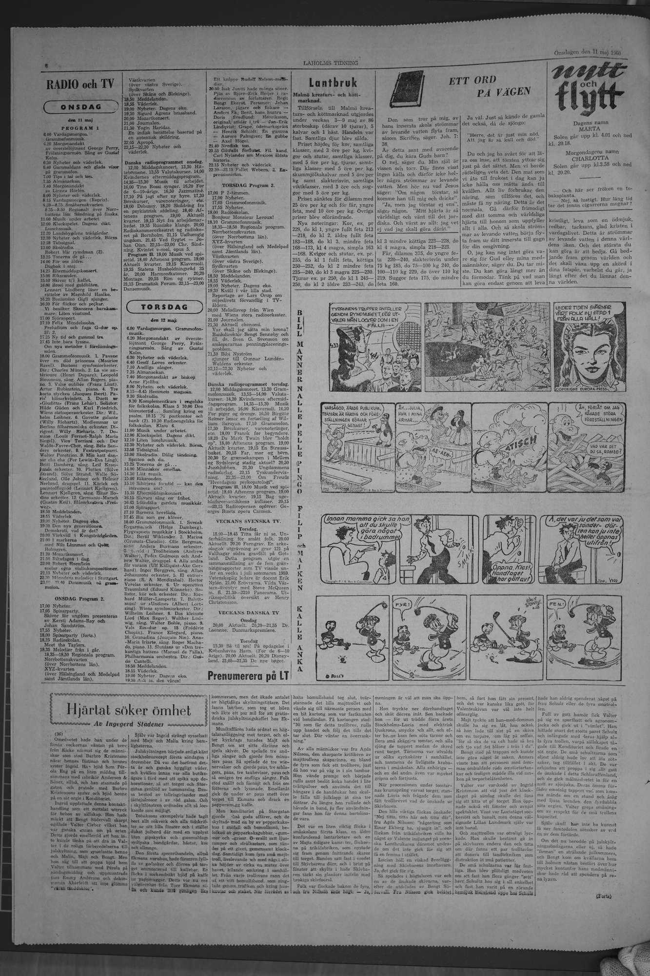 Laholms Tidning Onsdag 11 maj 1960, sida 6