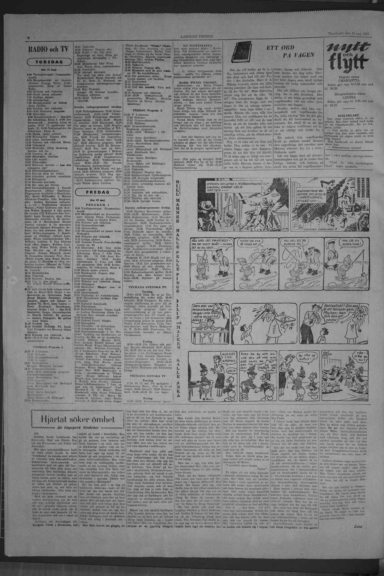 Laholms Tidning Måndag 12 maj 1958, sida 6
