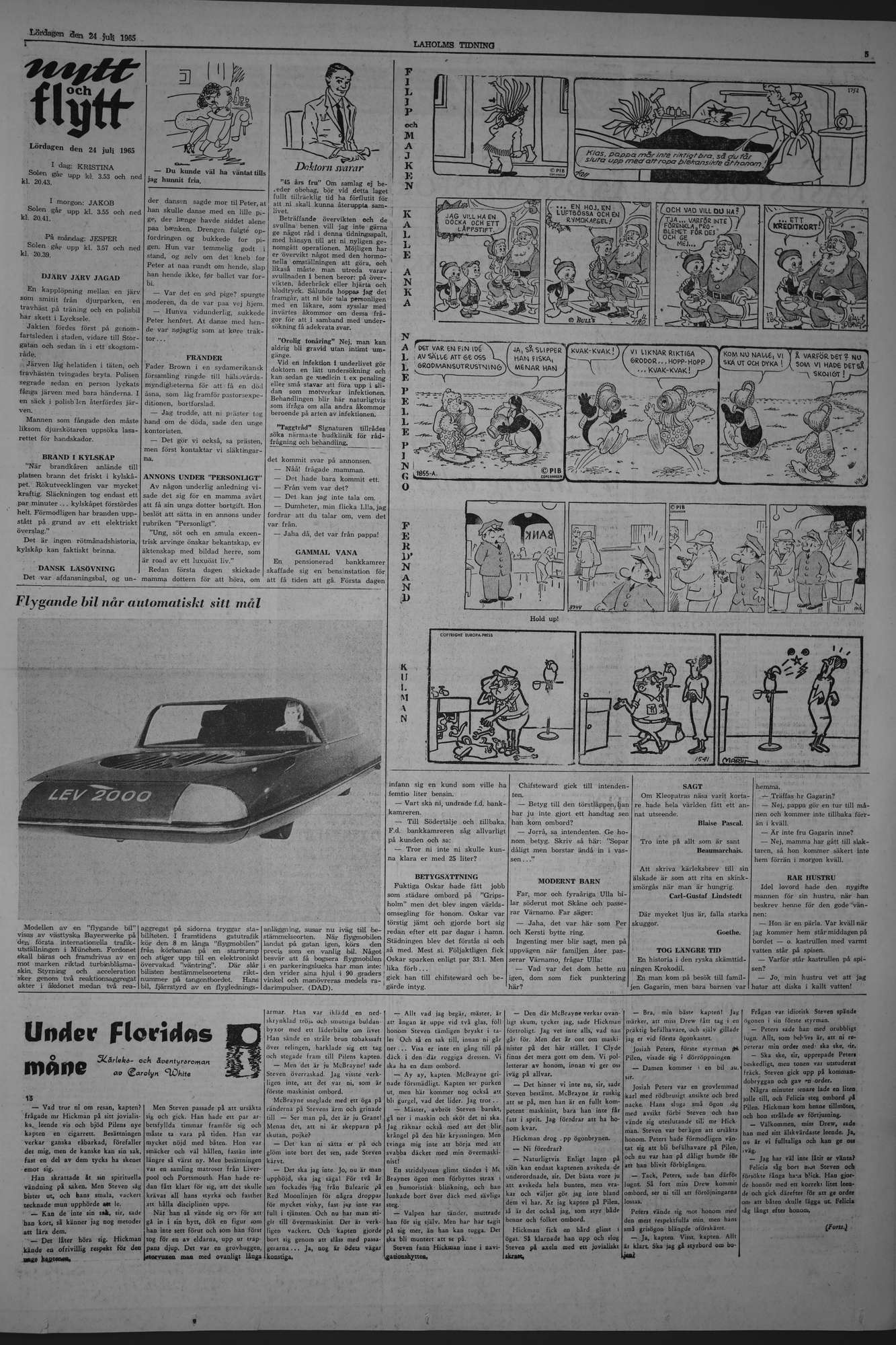 Laholms Tidning Lördag 24 juli 1965, sida 5