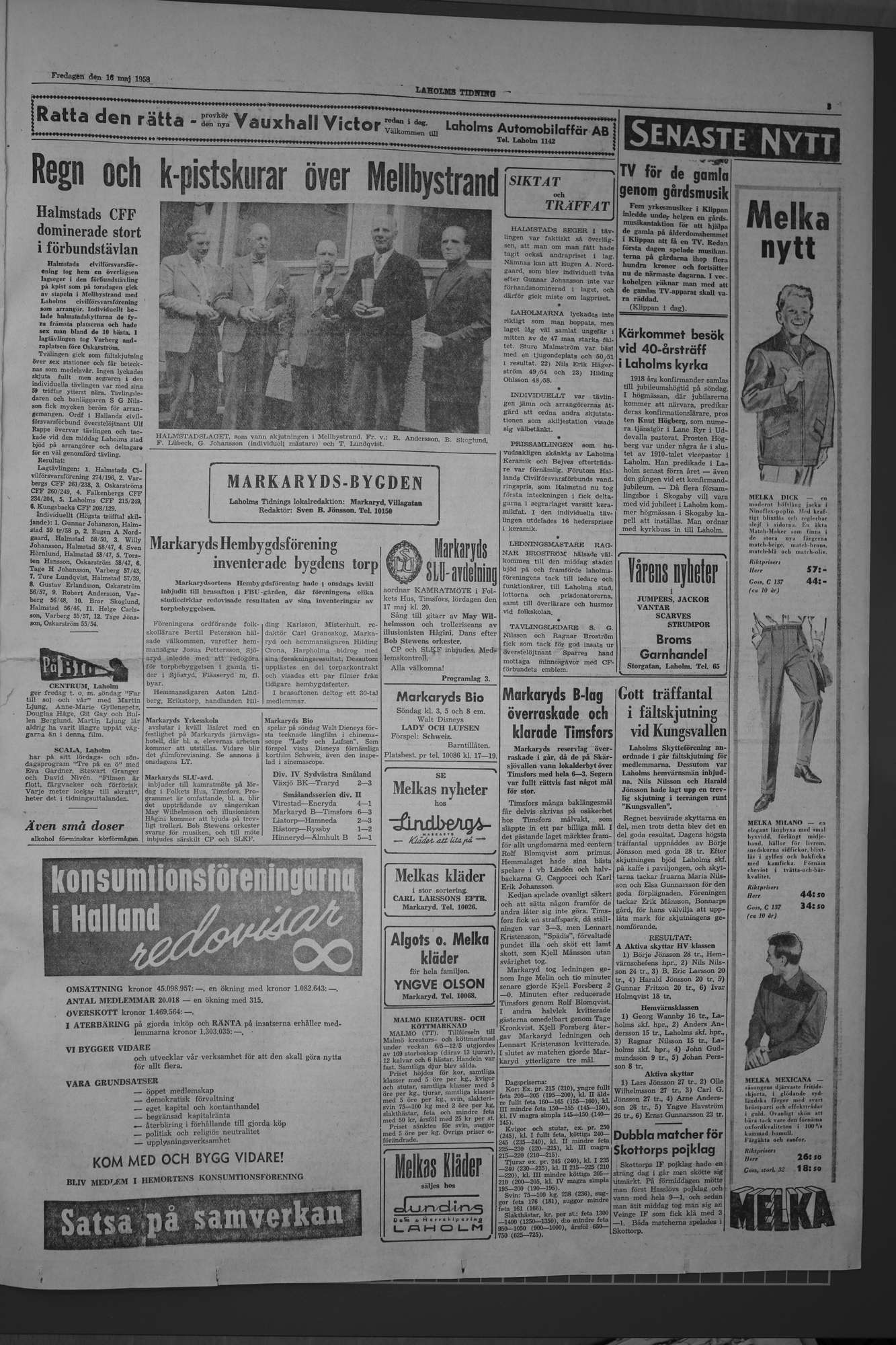 Laholms Tidning Måndag 16 maj 1960, sida 3