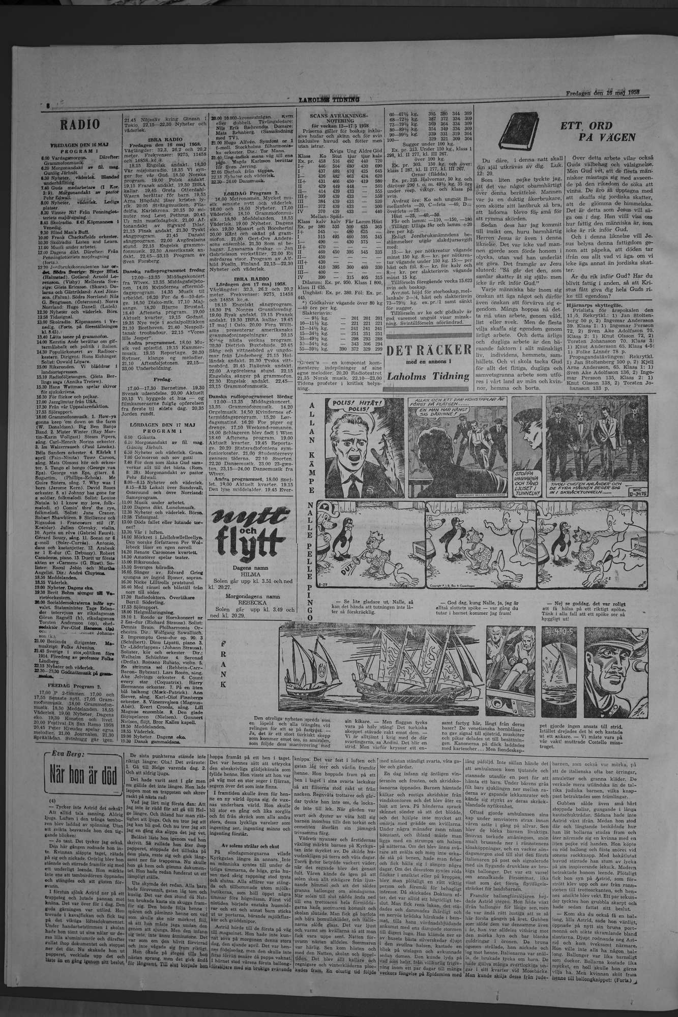 Laholms Tidning Måndag 16 maj 1960, sida 6