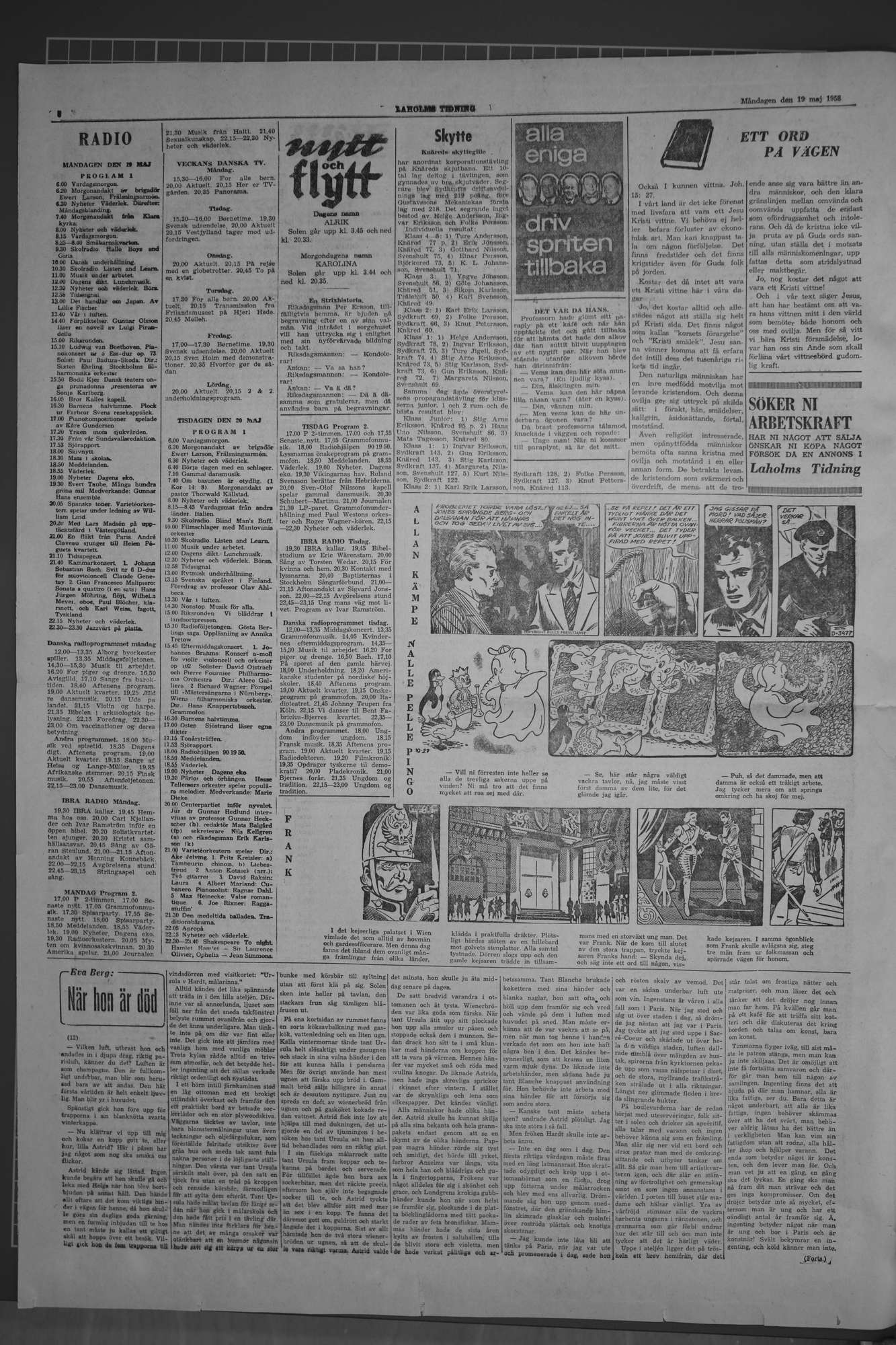 Laholms Tidning Torsdag 19 maj 1960, sida 6
