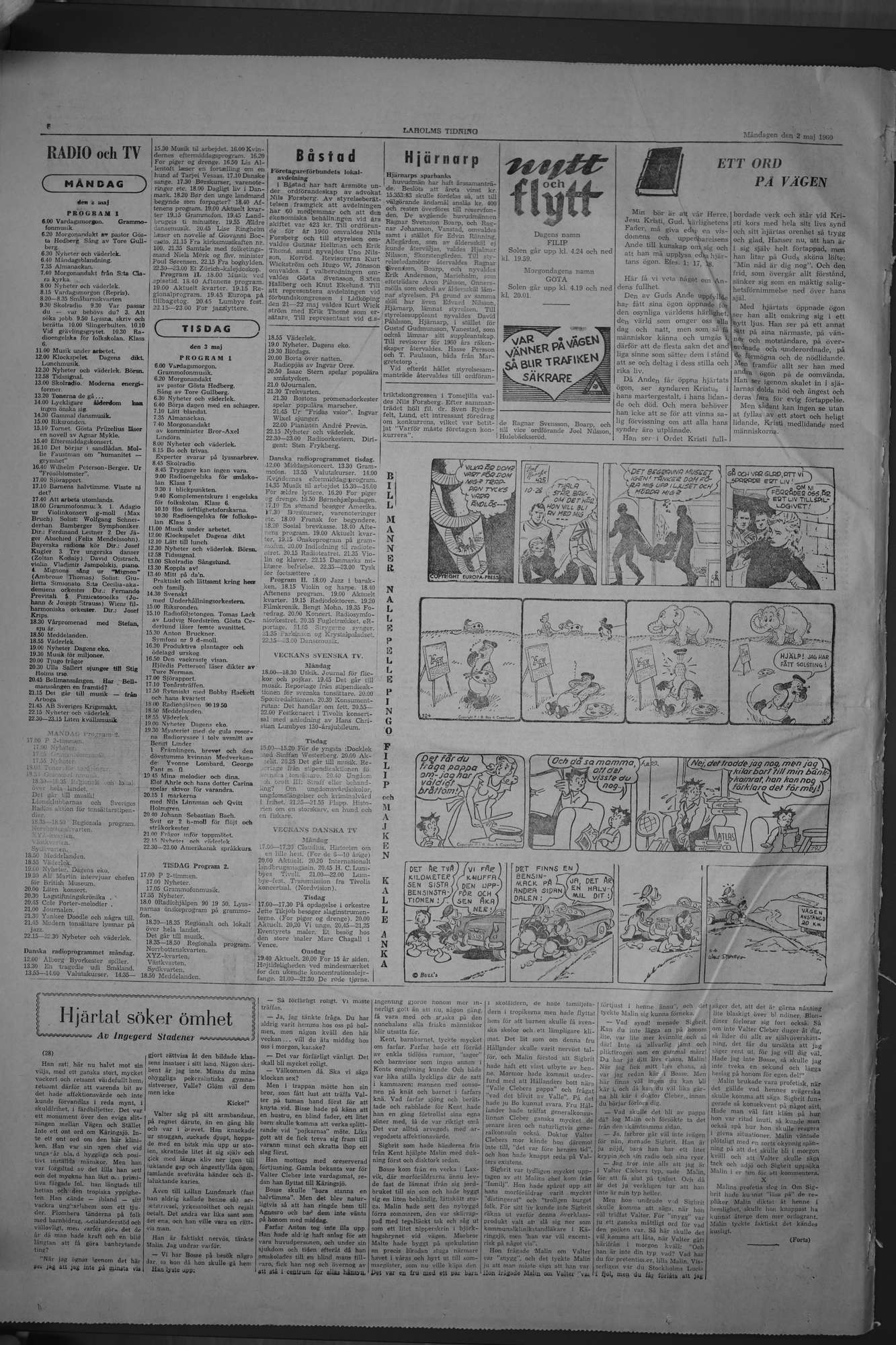 Laholms Tidning Fredag 2 maj 1958, sida 6