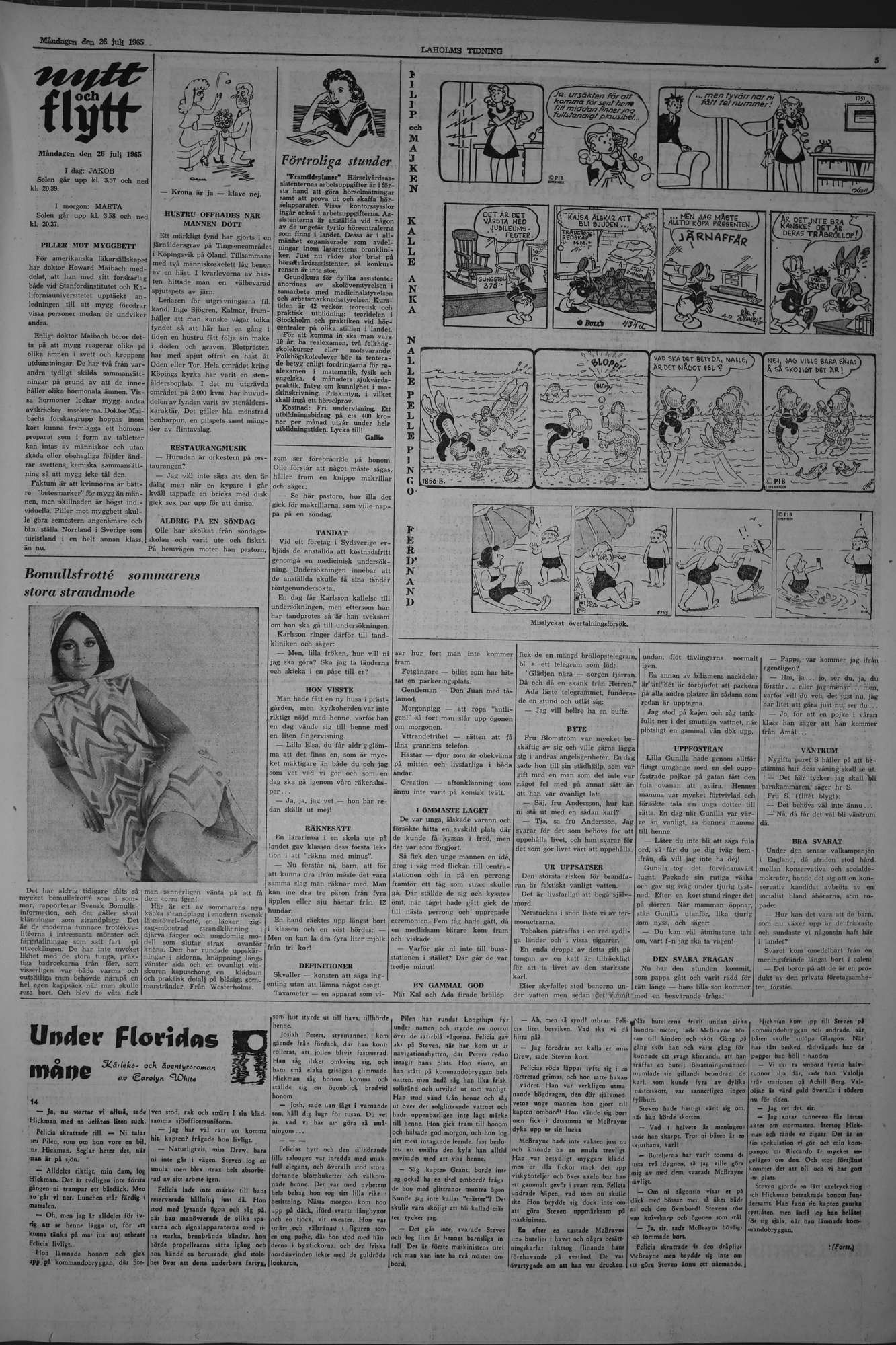 Laholms Tidning Måndag 26 juli 1965, sida 5
