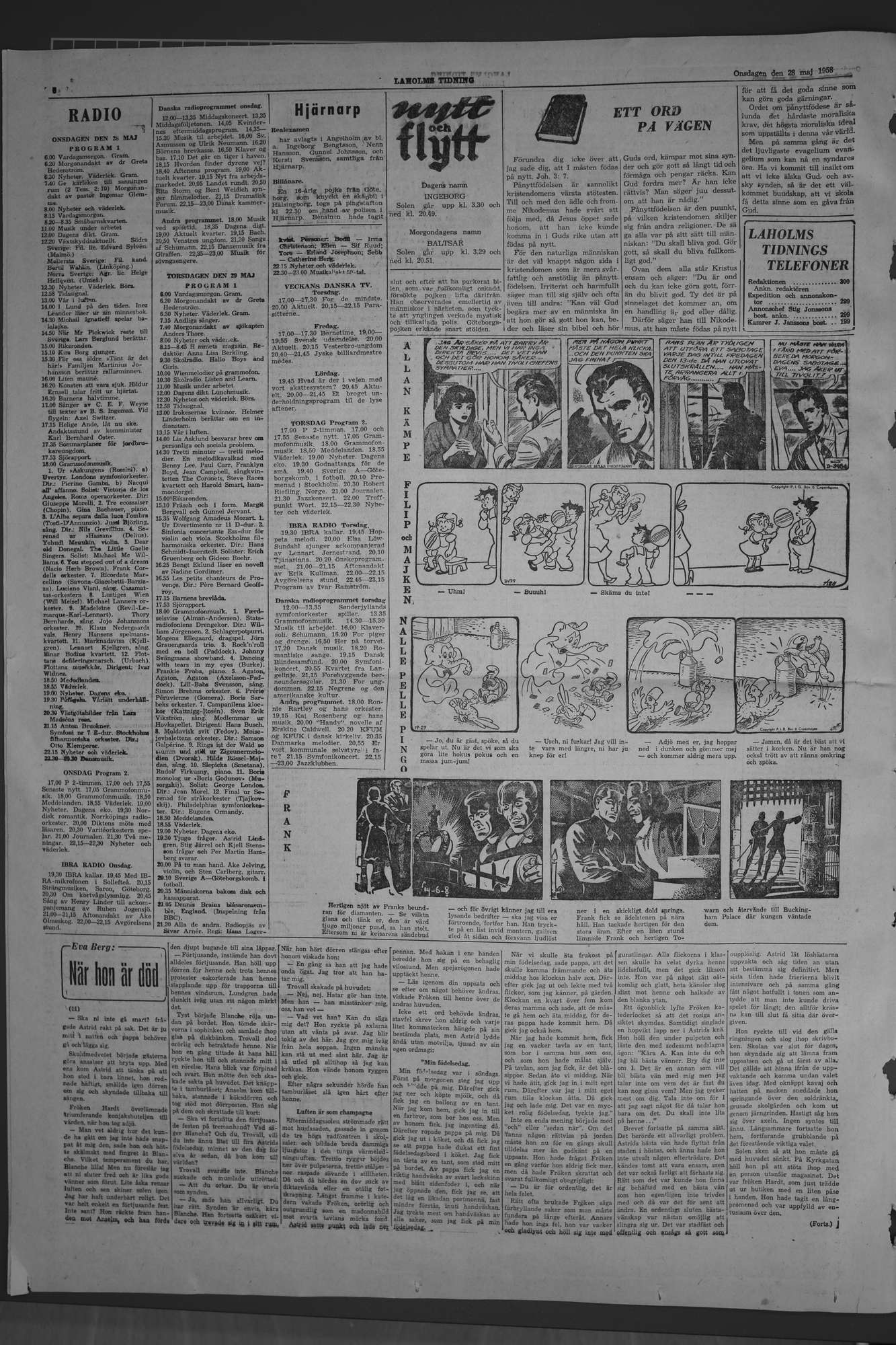 Laholms Tidning Lördag 28 maj 1960, sida 6