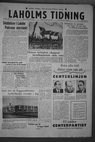 Förstasidan, Måndag 30 maj 1960
