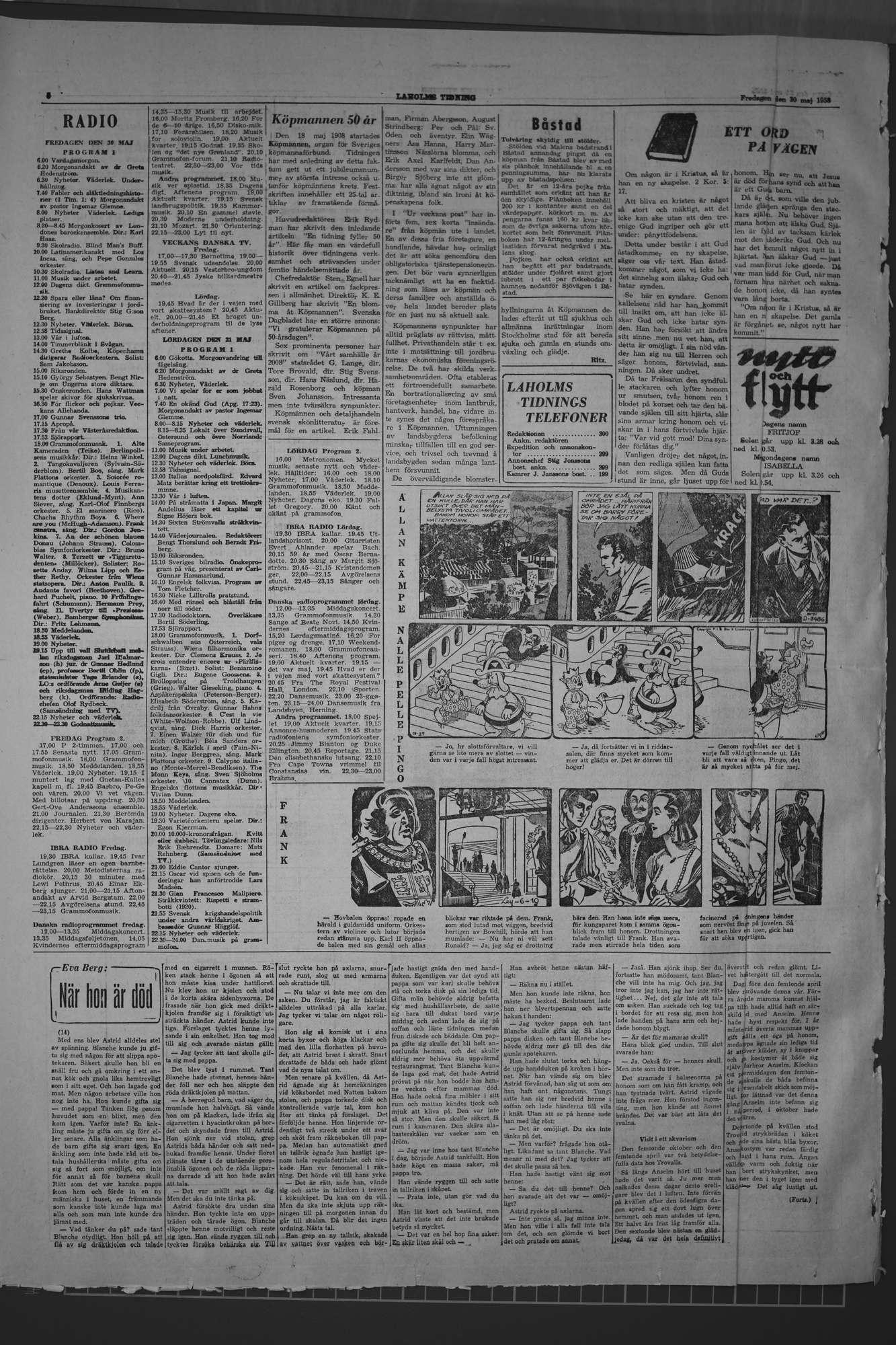 Laholms Tidning Måndag 30 maj 1960, sida 6
