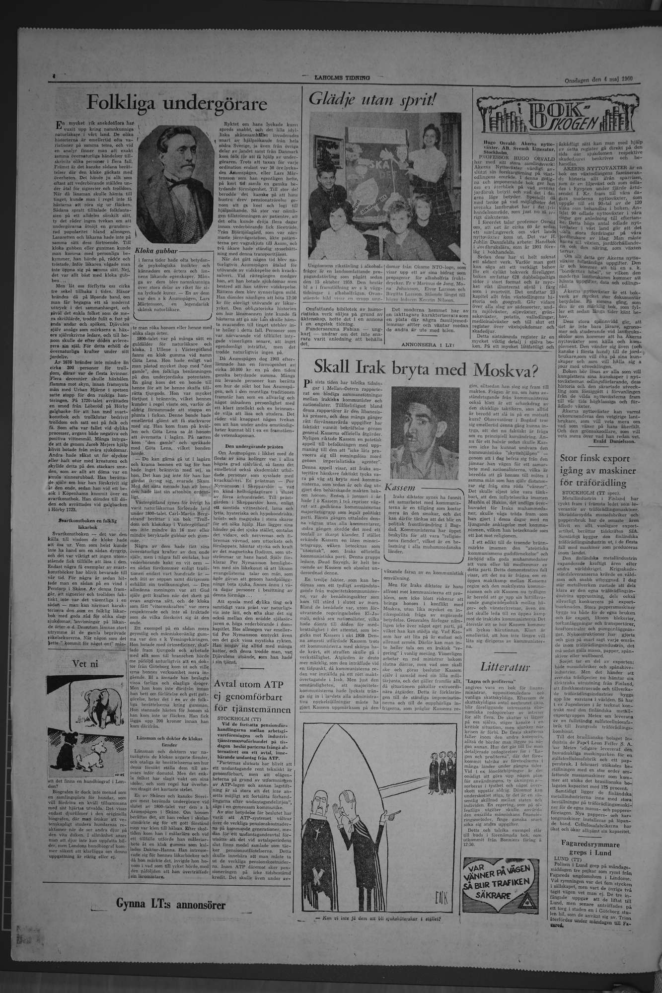 Laholms Tidning Onsdag 4 maj 1960, sida 4