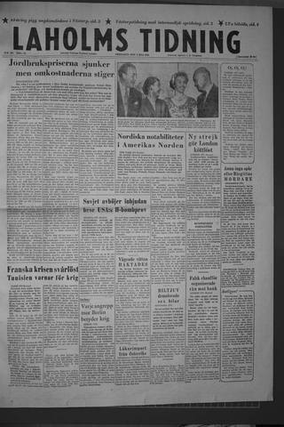 Förstasidan, Måndag 9 maj 1960