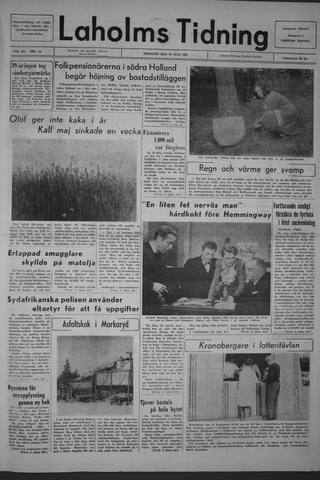 Förstasidan, Tisdag 27 juli 1965