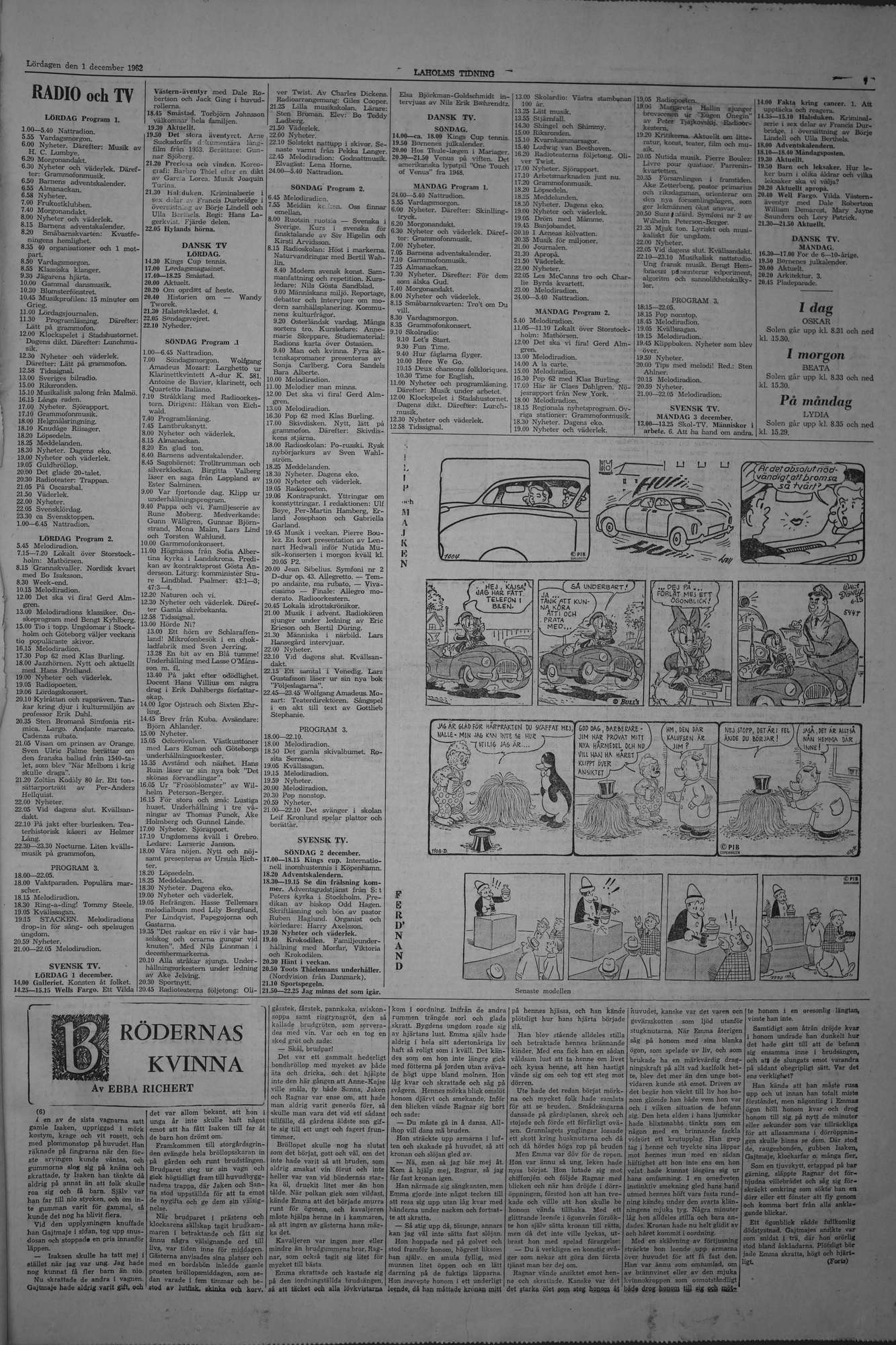 Laholms Tidning Lördag 1 december 1962, sida 7