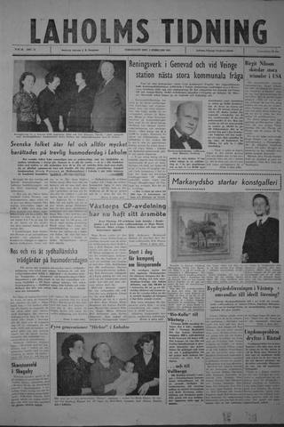 Förstasidan, Torsdag 1 februari 1962