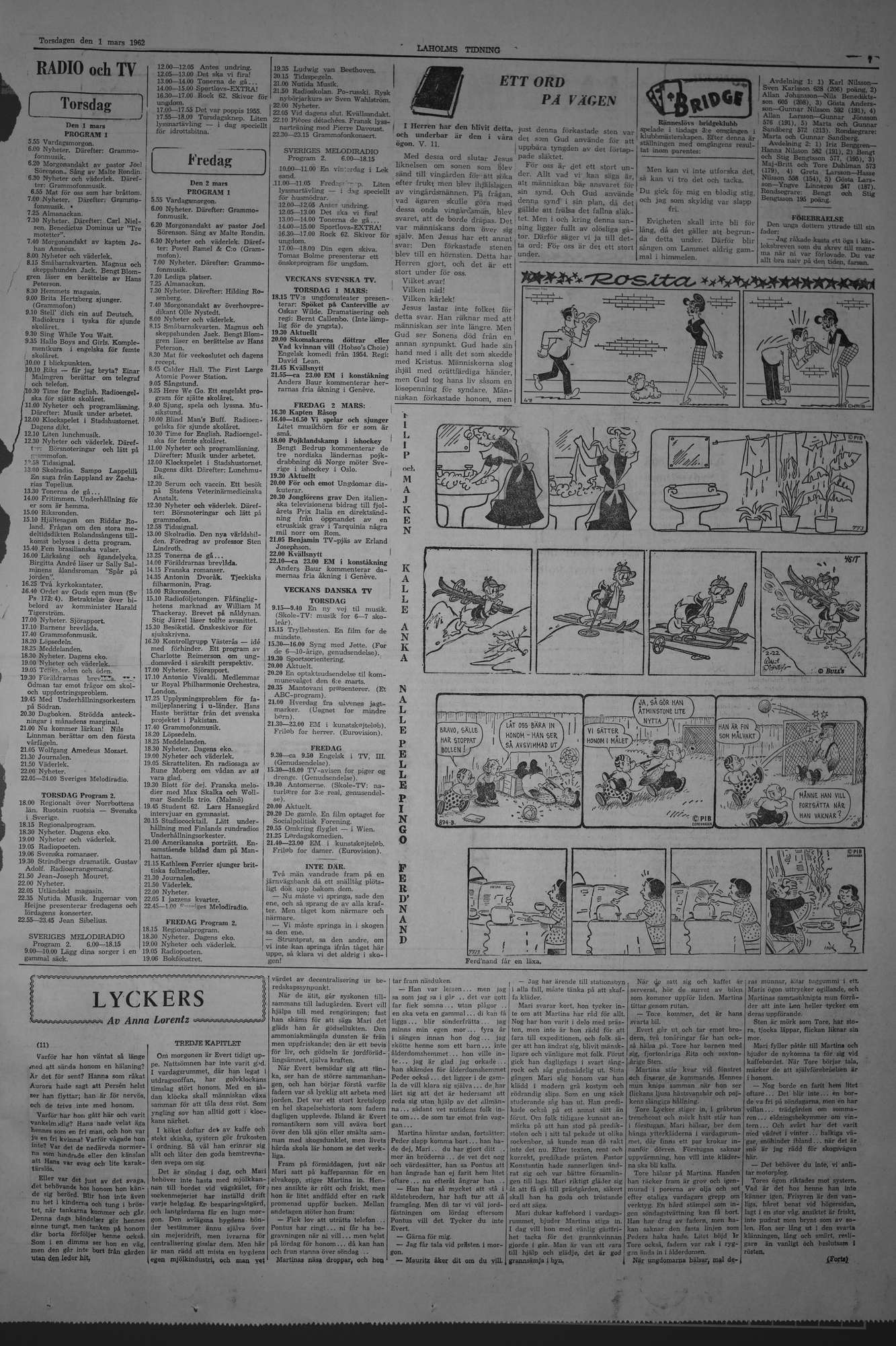 Laholms Tidning Torsdag 1 mars 1962, sida 7
