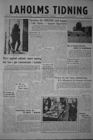 Förstasidan, Torsdag 1 november 1962